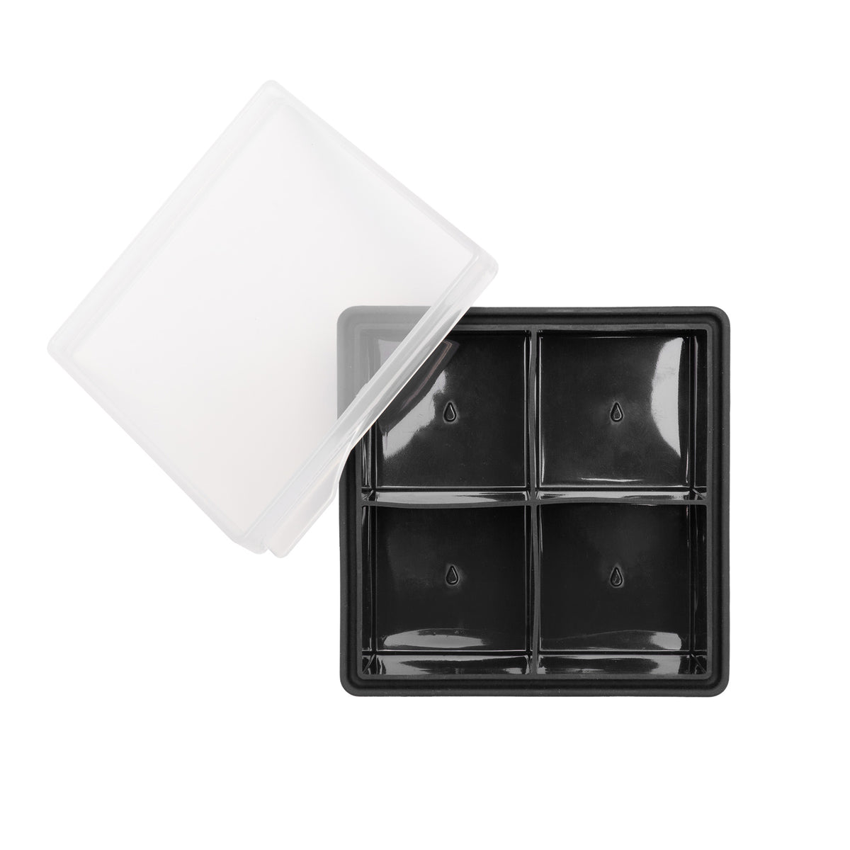 4-Cube Large Clear Lid Ice Mold – Cambridge Silversmiths®