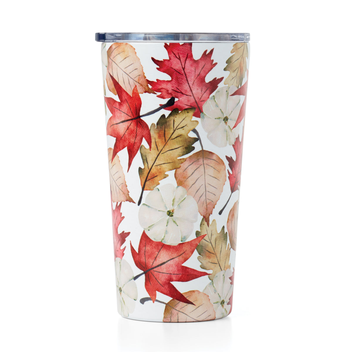 20 oz Fall Leaves Glass Cup
