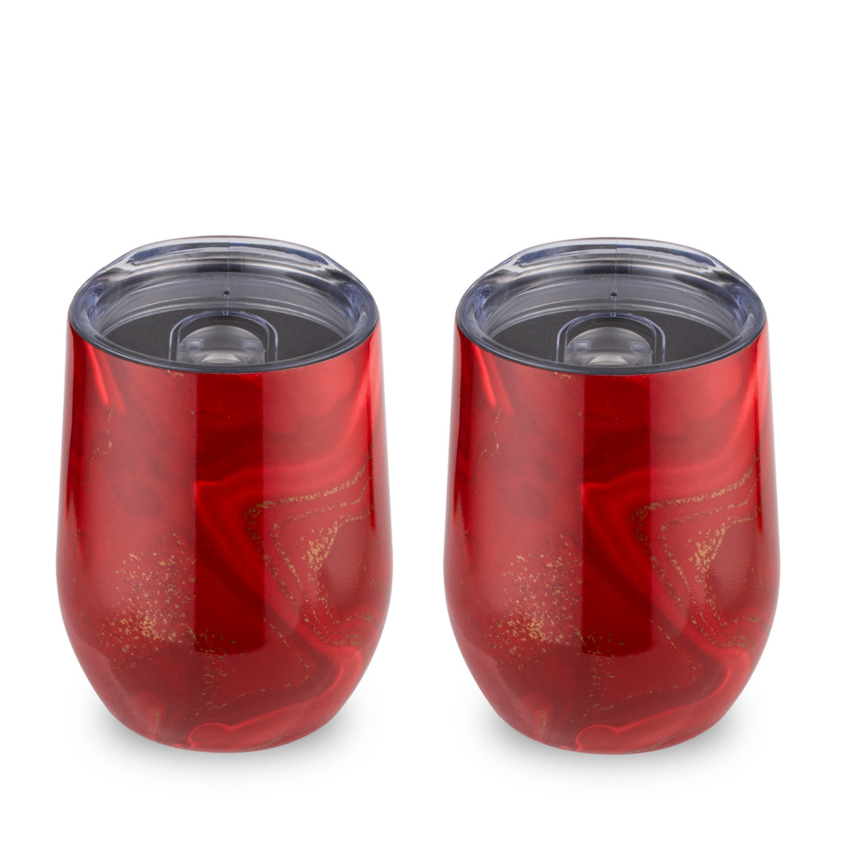 Cambridge Insulated Cocktail Tumblers, Set of 2 - Red, Green