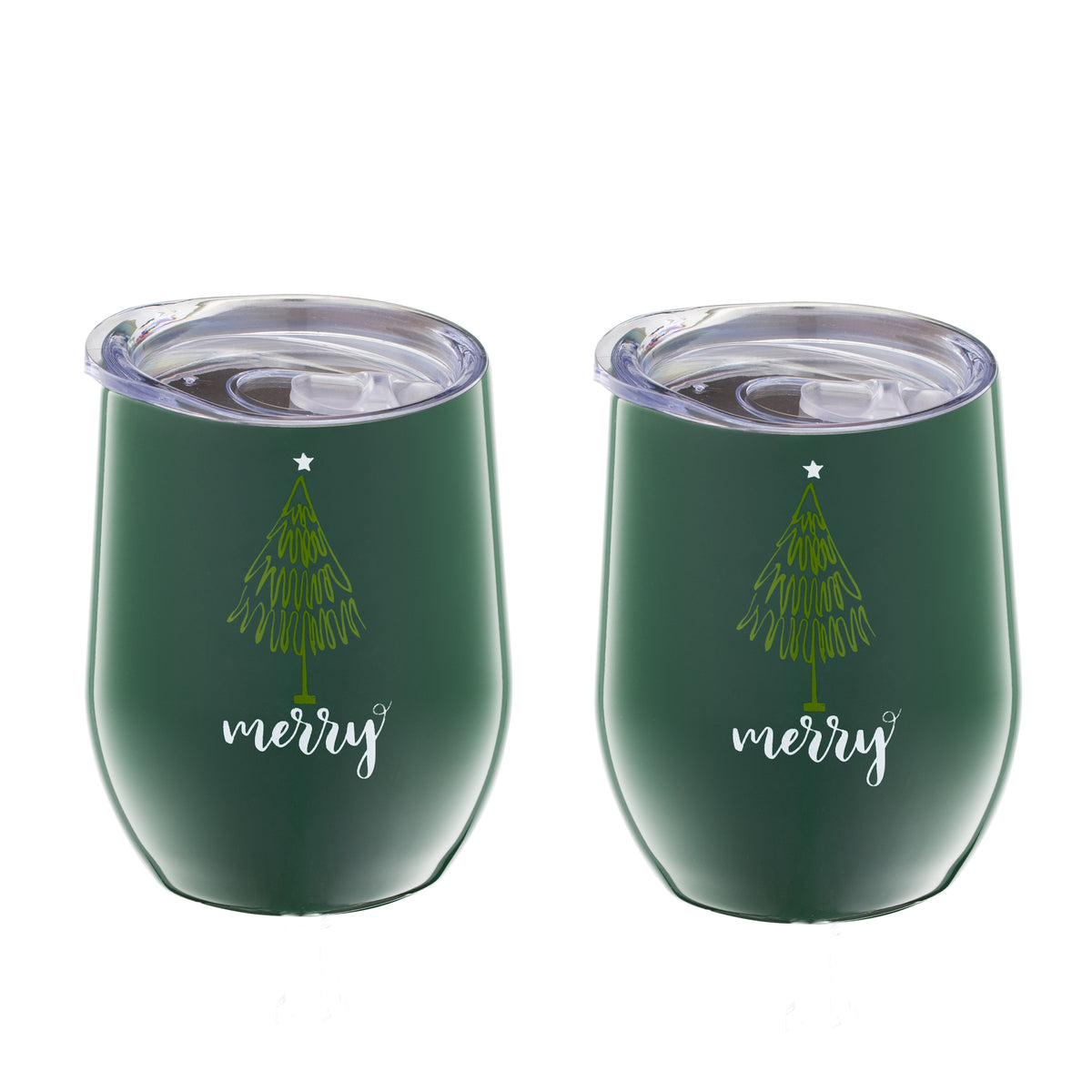 Cambridge Insulated Cocktail Tumblers, Set of 2 - Red, Green