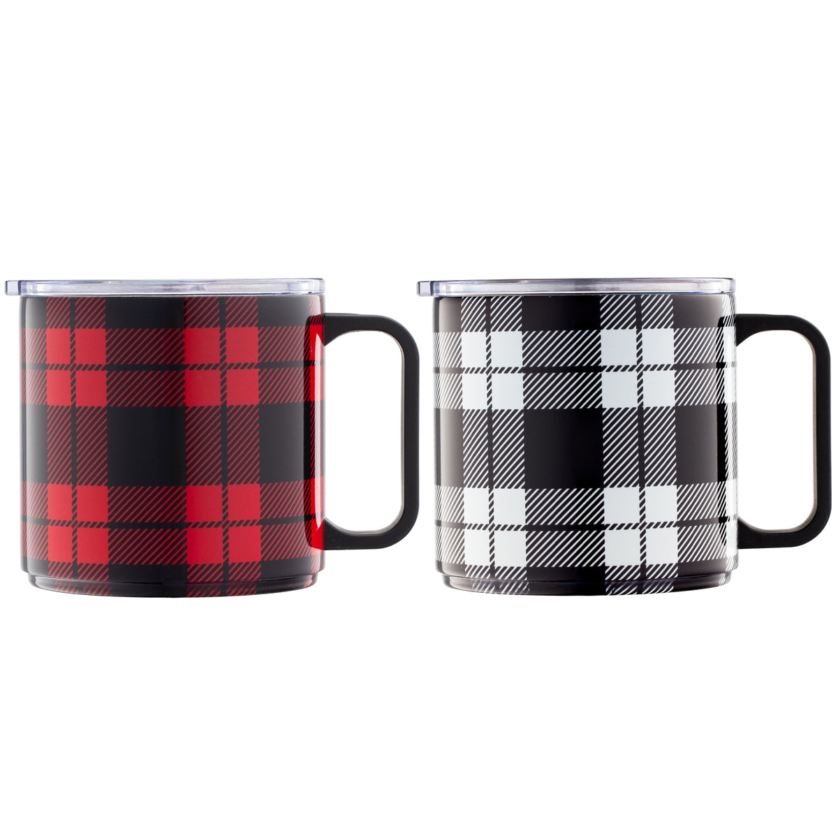 20 oz Stackable Snowflake Coffee Mugs, Set of 2 by Cambridge Home