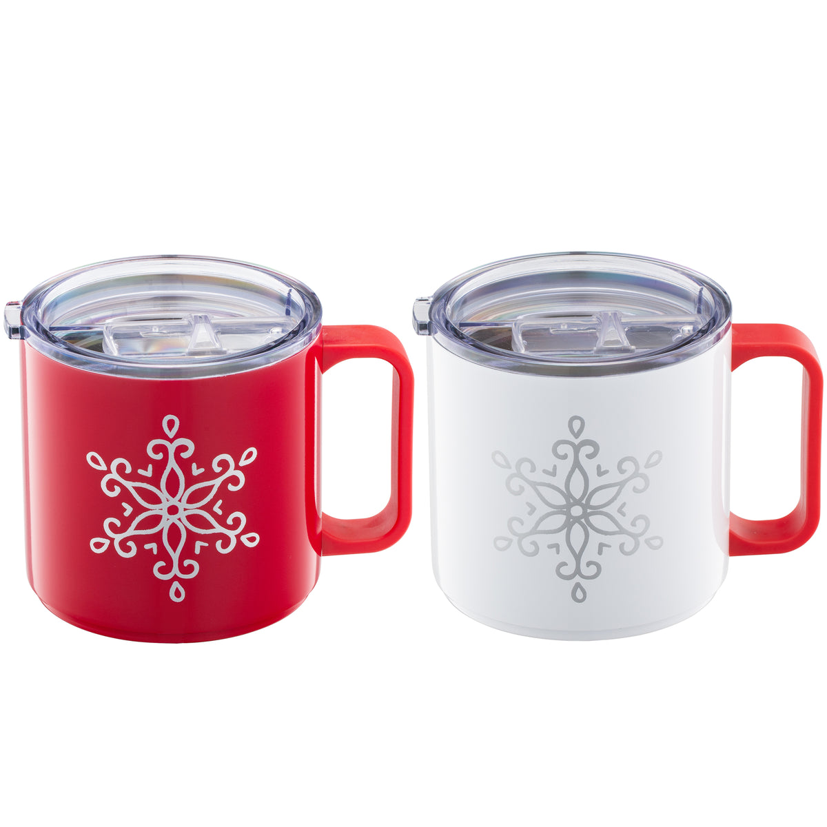 Snowflake Kisses Cuddle Mugs - Set of 2
