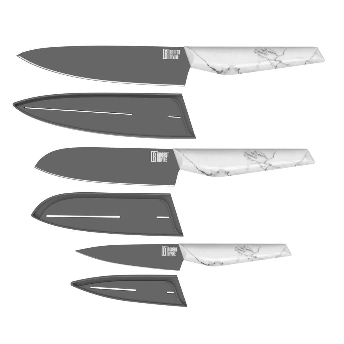 Robert Irvine 6 Piece Cutlery Set Marbleblack Cambridge Silversmiths® 