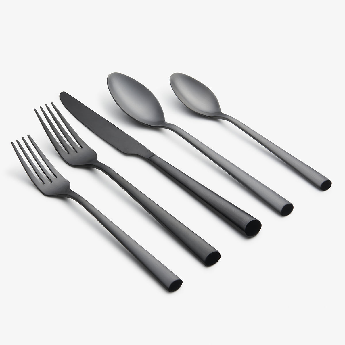 Plastic Cutlery Sets - Black Flatware Sets