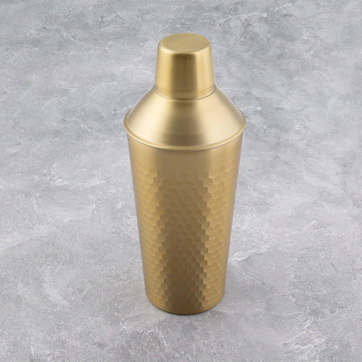 Pebbled Glass Cocktail Shaker | Glass & Gold Cocktail Shaker — Hoppe Shoppe