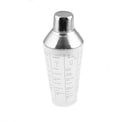 Silver Stainless Steel Glass Recipe Shaker
