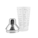 Silver Stainless Steel Glass Recipe Shaker