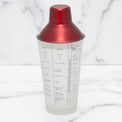 Red Stainless Steel Glass Recipe Shaker