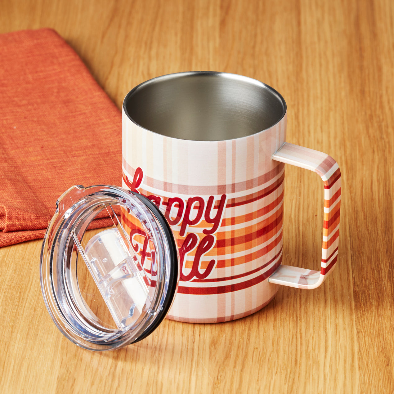 Cambridge Trick or Treat Insulated Coffee Mug, 20 oz - White