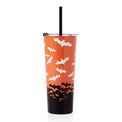 Ombre Bats 24 Oz Insulated Tumbler With Straw