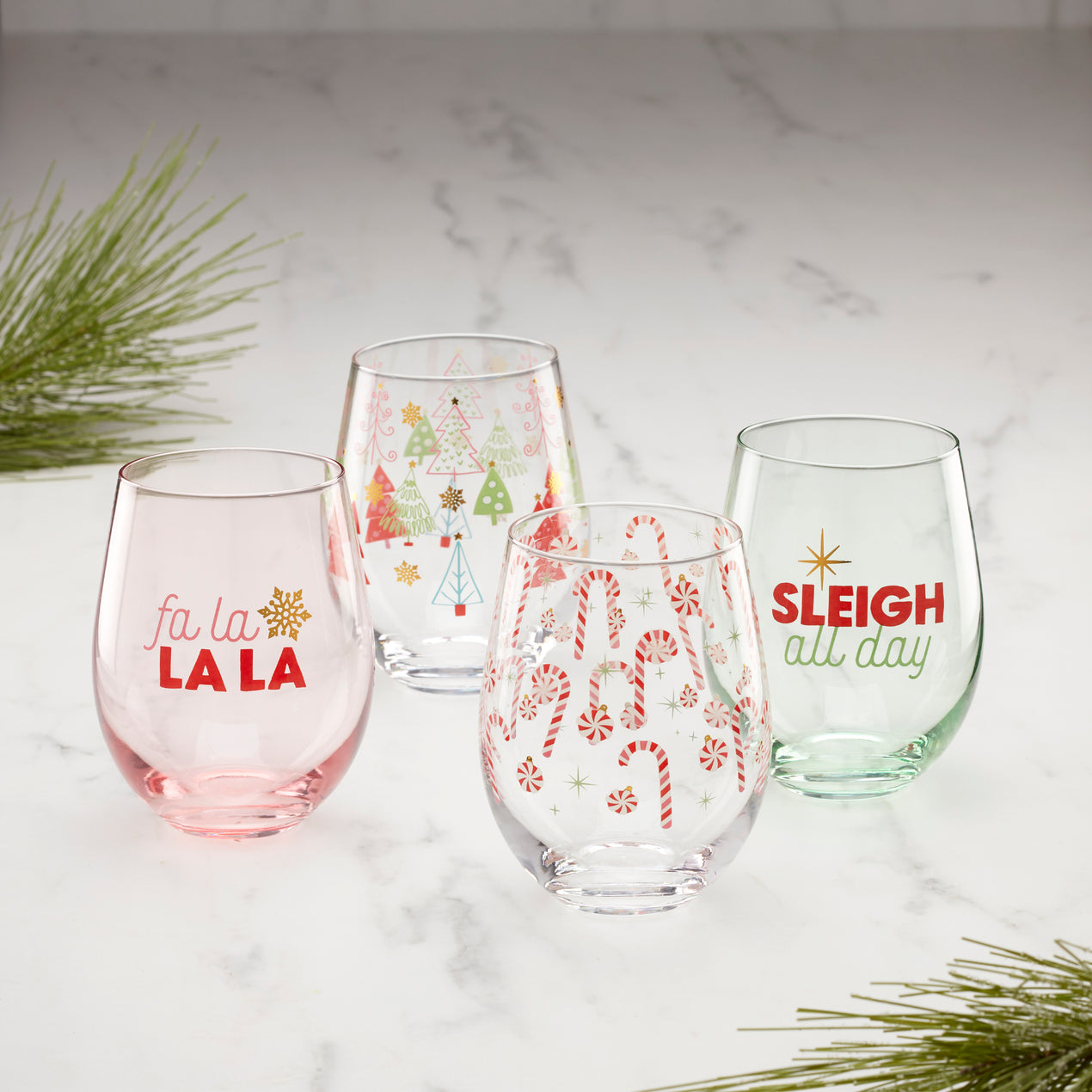 Lenox Holiday/Christmas Wine Glasses