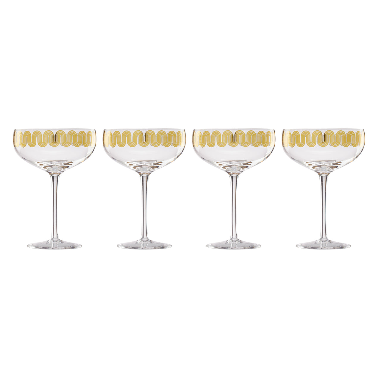 12 oz Gold Stainless Steel Wine Glasses, Set of 4 – Cambridge Silversmiths®