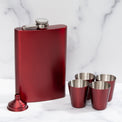 6-Piece Red Flask Set