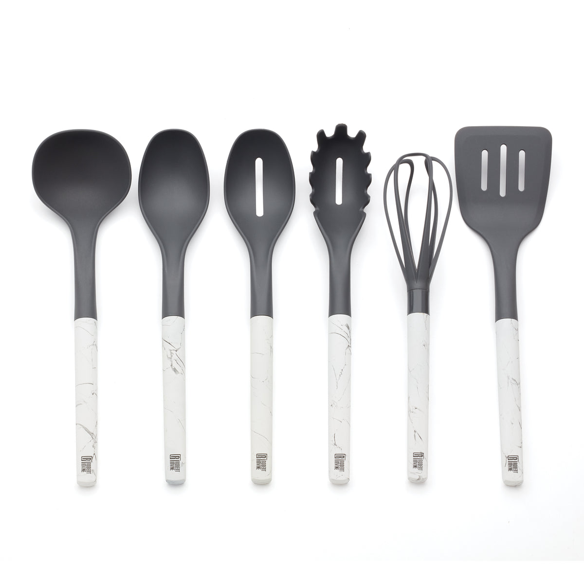 Robert Irvine 6 Piece Nylon Utensil Set Marble Cambridge Silversmiths® 