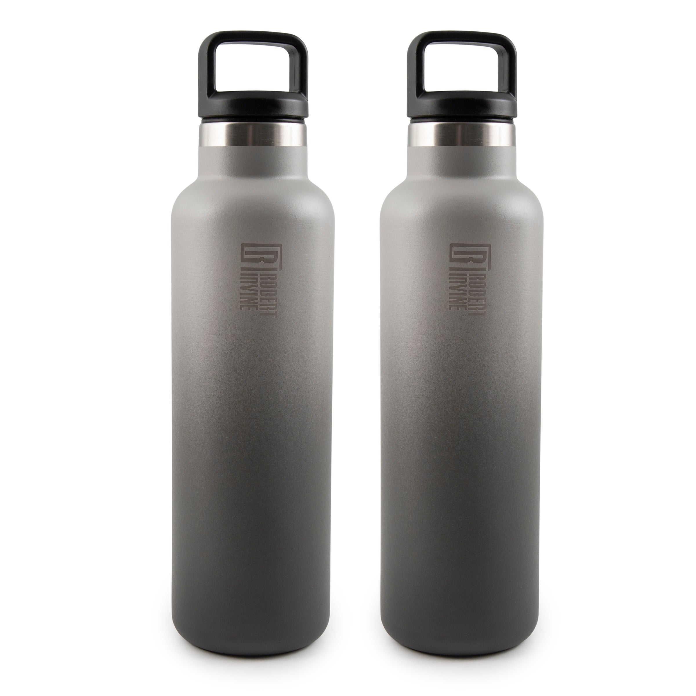 Robert Irvine 18 Oz Grey Bottles, Set Of 2 – Cambridge Silversmiths®