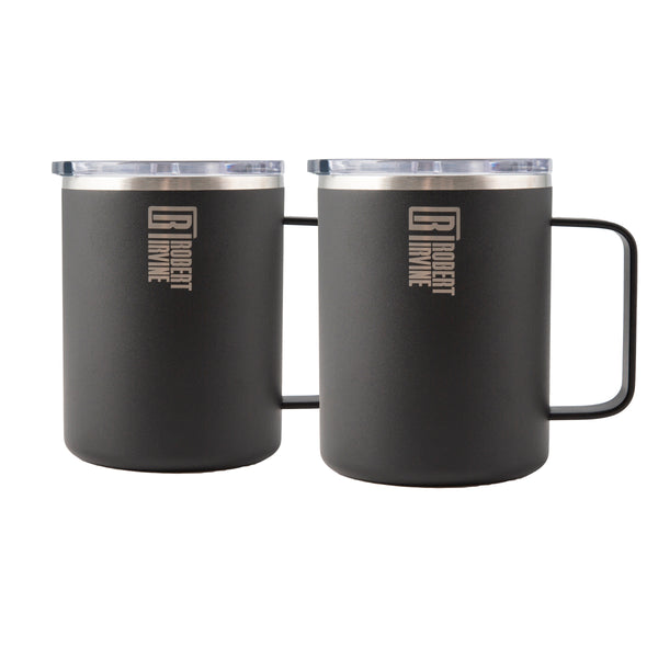 Robert Irvine Insulated 20-oz. Travel Coffee Mug, Black