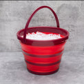 Robert Irvine 10 Qt Red Collapsible Ice Bucket