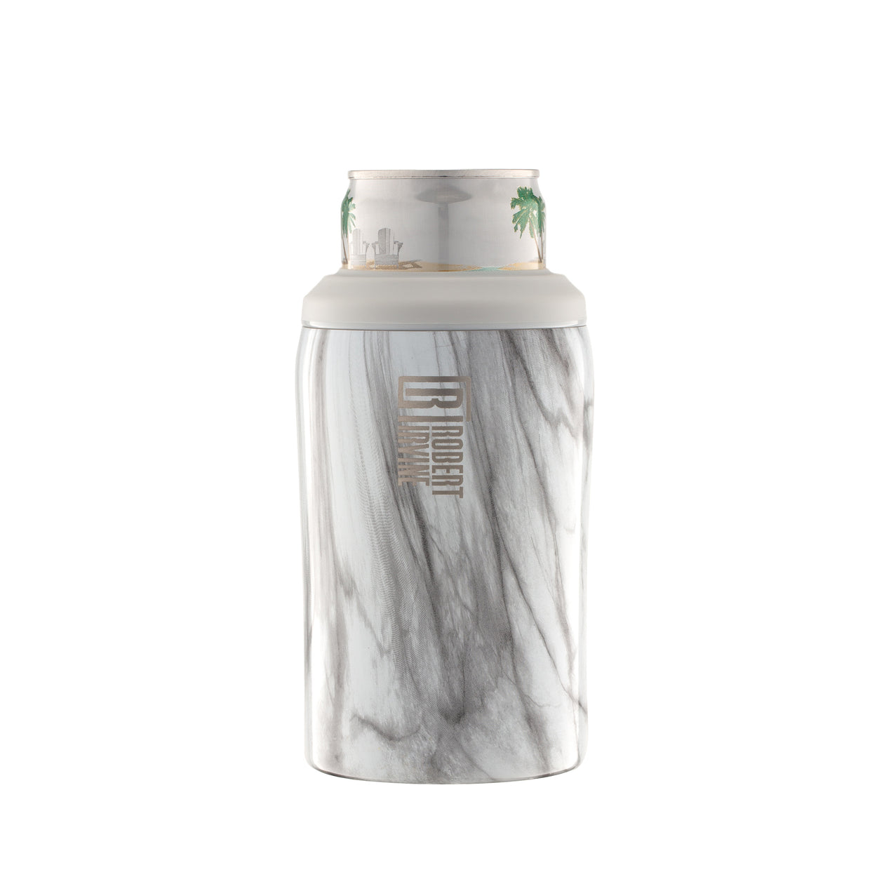 Robert Irvine Insulated 3-in-1 Can Cooler, White