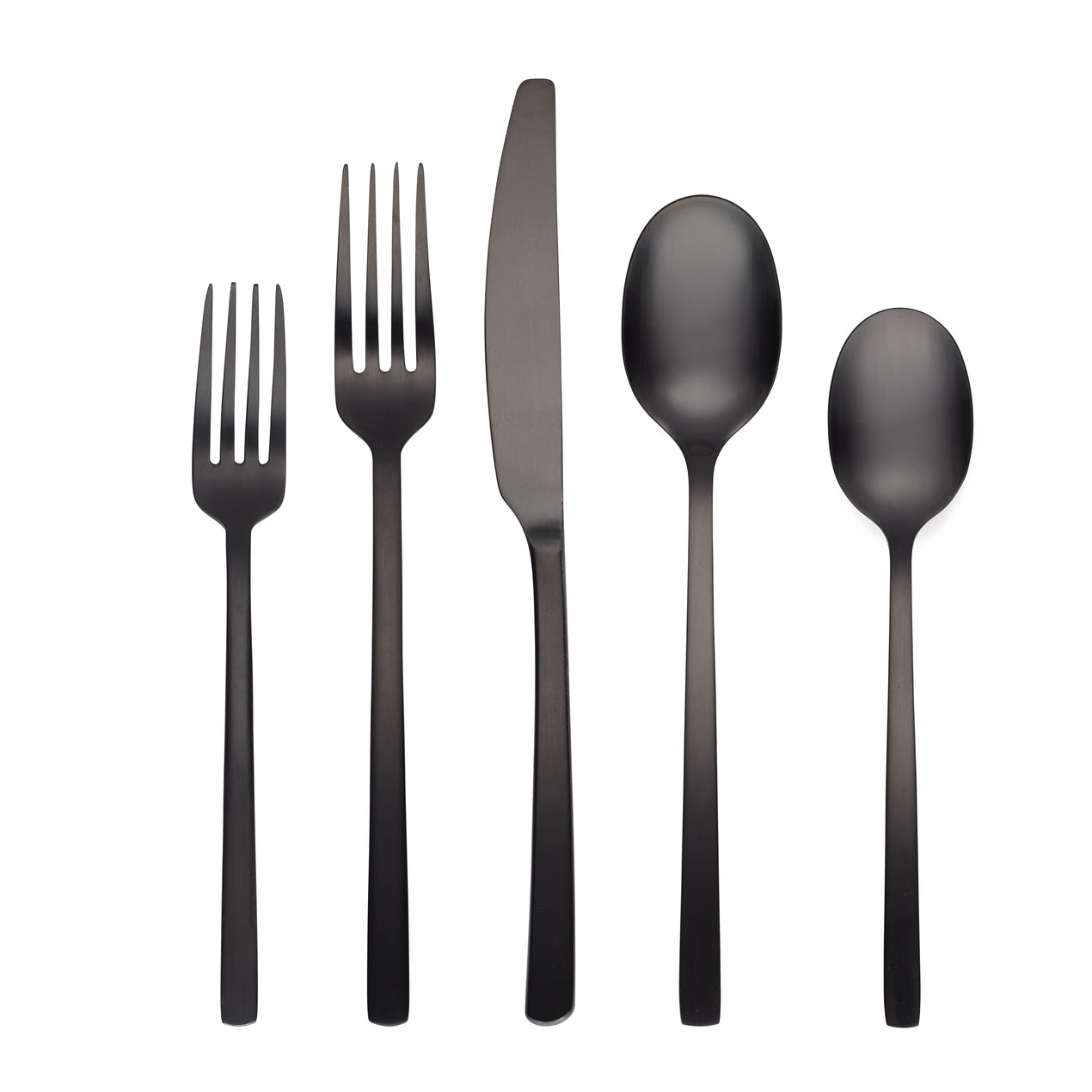 Cambridge 45 - Piece Beacon Satin Flatware Set - (Black)