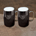 20 oz Insulated Black Beer Mugs, Set of 2