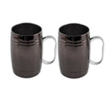 20 oz Insulated Black Beer Mugs, Set of 2
