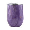 12 Oz Purple Geo Insulated Wine Tumblers, Set Of 2