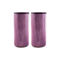 Insulated Garnet Pink Geode Slim Can Coolers, 2 Pack