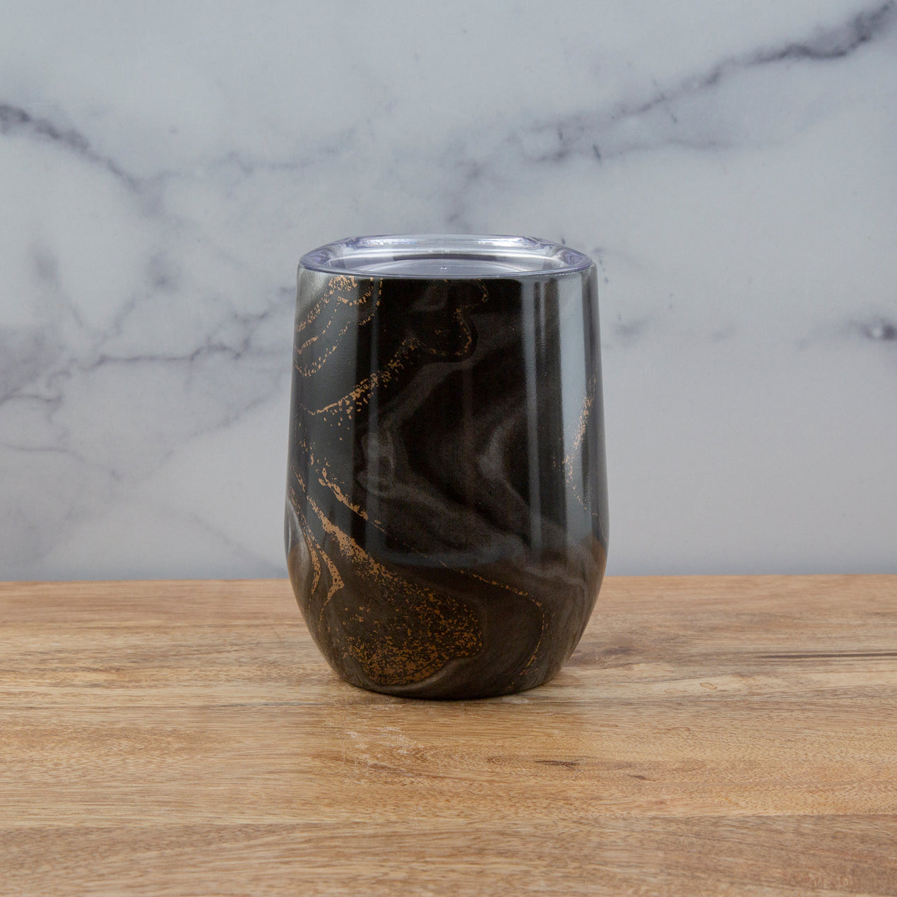Cambridge Silversmiths Set of 2 -16oz Insulated Geode Coffee Mugs - Black