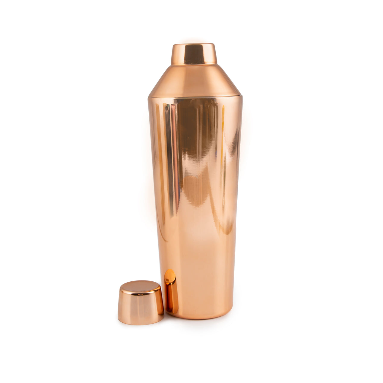 at Home Stainless Steel Faceted Double Wall Shaker, (20oz)