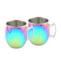20 oz Smooth Rainbow Mule Mugs, Set of 4